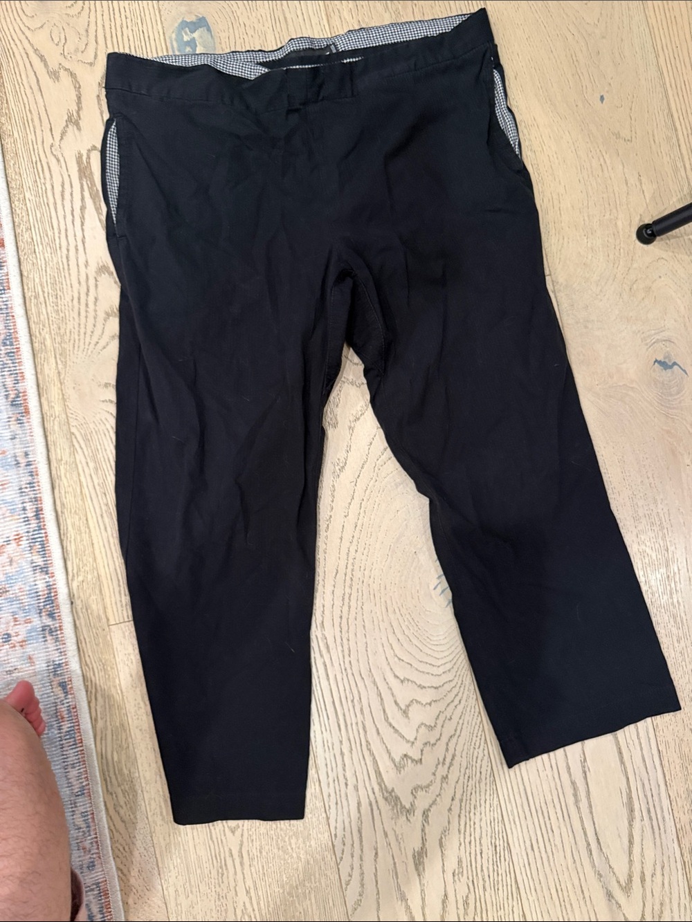 Betabrand Men's Black Casual Pants